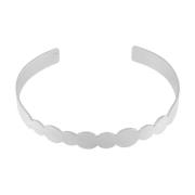 Dansk Copenhagen Minimalistisk Dot Manschettarmband Silverpläterad Gra...