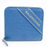 Balenciaga Vintage Pre-owned Laeder plnbcker Blue, Dam