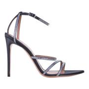 Aldo Castagna Stiletto Kristall Sandaler Svart Black, Dam