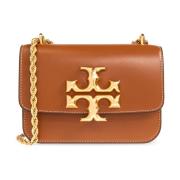 Tory Burch Liten läder axelväska Brown, Dam