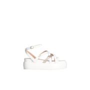 Liu Jo Låg Klack Sandal White, Dam