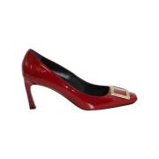 Roger Vivier Laeder klackskor Red, Dam