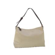 Burberry Vintage Pre-owned Nylon axelremsvskor Beige, Dam