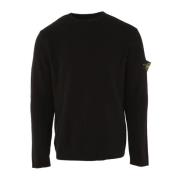 Stone Island Svart Bomullströja Black, Herr