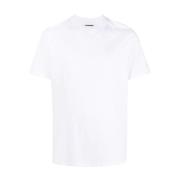 Jil Sander Vita Rundhalsade Kortärmade T-shirts och Polos White, Herr