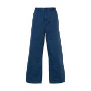 Carhartt Wip Wide Trousers Blue, Herr