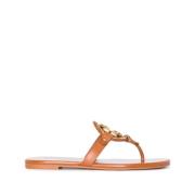 Tory Burch Flat Sandals Brown, Dam