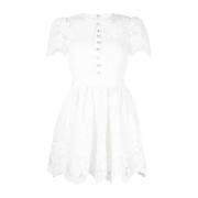 Self Portrait Short Dresses White, Dam