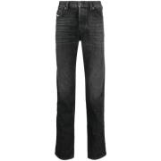 Diesel Straight Jeans Black, Herr