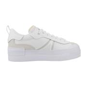 Lacoste Platform Contrasted Dam Sneakers White, Dam