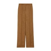 Max Mara Studio Wide Trousers Brown, Dam