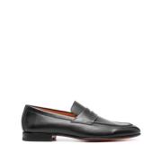 Santoni Loafers Black, Herr