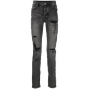 Ksubi Svarta Skinny Jeans för Män Black, Herr