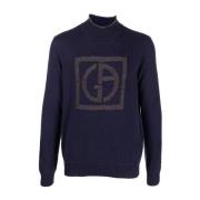 Giorgio Armani Sweatshirts Blue, Herr