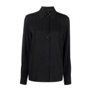 Pinko Long Sleeve Tops Black, Dam