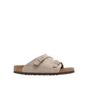 Birkenstock Beqväm Mocka Zurich Sandaler Beige, Dam