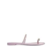 Giuseppe Zanotti Lila Nuvo Roll Platta Sandaler Purple, Dam