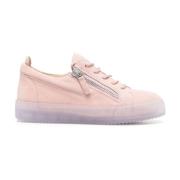 Giuseppe Zanotti Beige Stängda Platta Sneakers Stil Komfort Beige, Dam