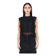 Only Sleeveless Tops Black, Dam