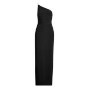 Ralph Lauren Elegant One Shoulder Kvällsklänning Black, Dam