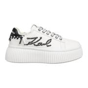 Karl Lagerfeld Kreeper Lo Sneakers White, Dam