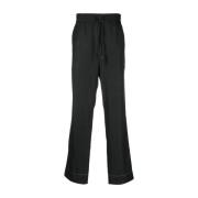 Brioni Straight Trousers Black, Herr