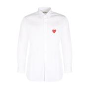 Comme des Garçons Play Casual Shirts White, Herr