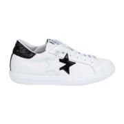 2Star Vita och svarta paljett sneakers White, Dam