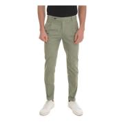 Berwich Stone Washed Retro-GD Chino Byxor Green, Herr