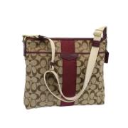 Coach Pre-owned Pre-owned Canvas axelremsvskor Beige, Dam