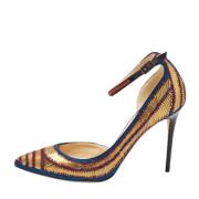 Jimmy Choo Pre-owned Pre-owned Tyg klackskor Yellow, Dam