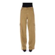 Haikure Straight Trousers Green, Dam