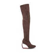 United Nude Over-knee Boots Brown, Dam