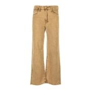 Mother Wide Trousers Beige, Dam