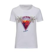 Guess T-shirt med detaljer White, Dam