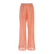 Jimmy Choo Wide Trousers Red, Dam