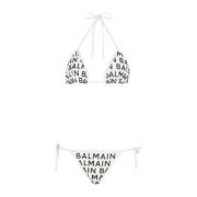 Balmain triangelbikini White, Dam