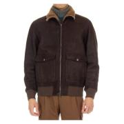 Barba Bomber Jackets Brown, Herr