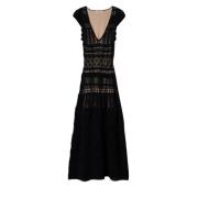 Twinset Maxi Dresses Black, Dam