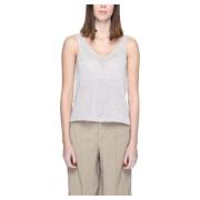 Jacqueline de Yong Sleeveless Tops Beige, Dam