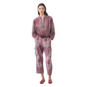 Antik Batik Print blus Tajar Multicolor, Dam