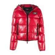 Dsquared2 Rosa Dunjacka Face Hood Puffer Pink, Dam