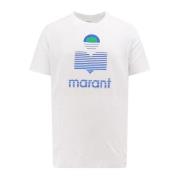 Isabel Marant Logo Linne T-shirt White, Herr