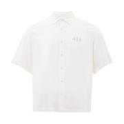 Armani Exchange Kortärmade skjortor för vardag White, Herr