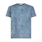 Etro T-Shirts Blue, Herr