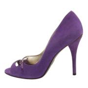 Dolce & Gabbana Pre-owned Pre-owned Mocka klackskor Purple, Dam