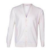 Kangra Herr Slim Fit Cardigan med 6 Knappar White, Herr