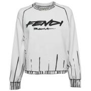 Fendi Vintage Pre-owned Bomull toppar White, Dam