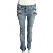 Balmain Pre-owned Pre-owned Tyg jeans Blue, Dam