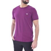 Emporio Armani T-Shirts Purple, Herr